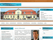 Tablet Screenshot of amt-franzburg-richtenberg.de